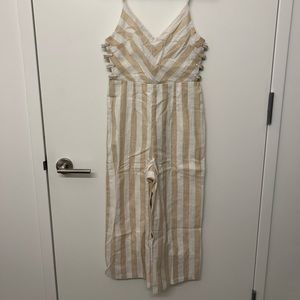 Wide Leg Romper - Side cut outs
